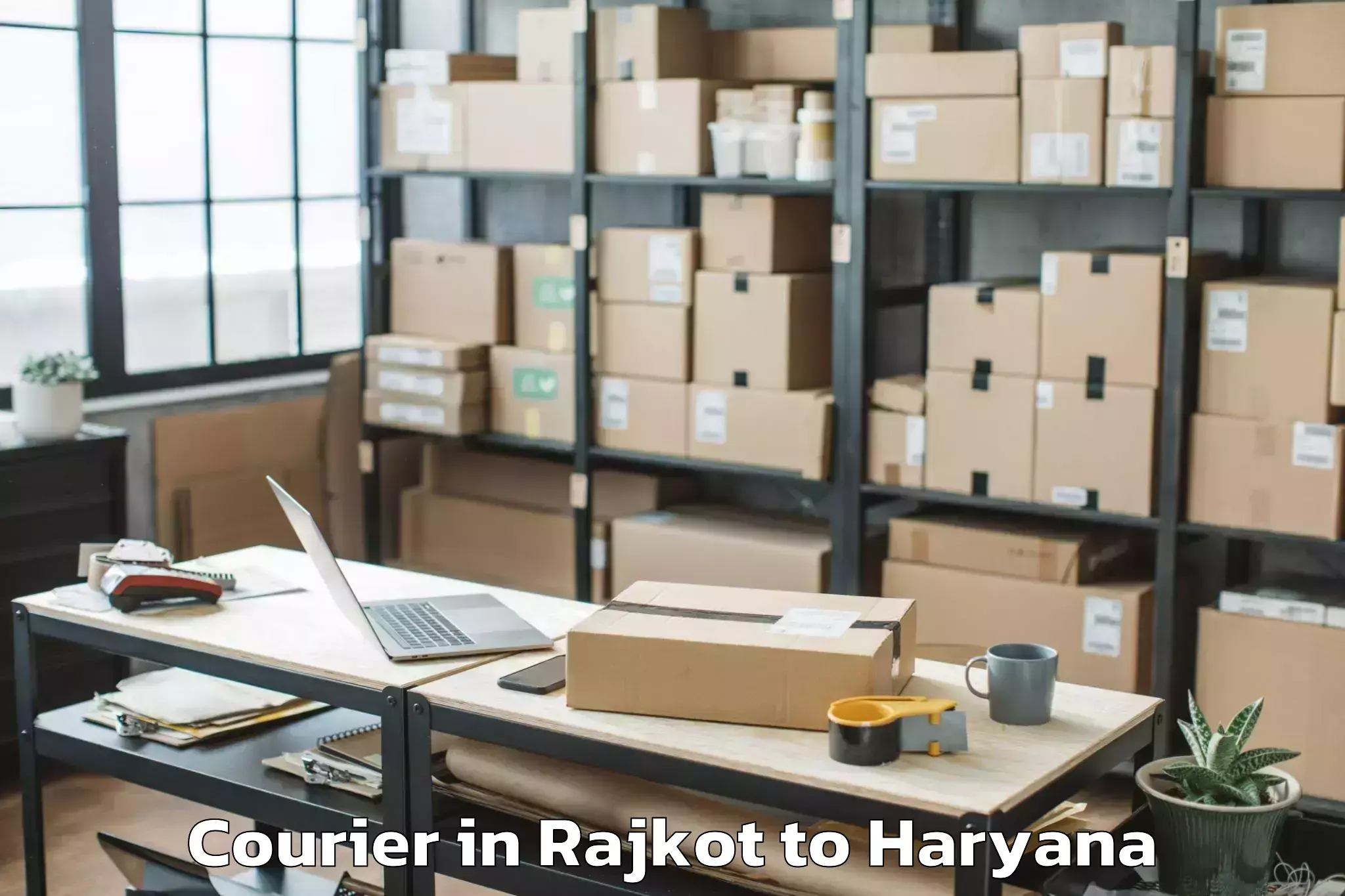 Leading Rajkot to Ateli Mandi Courier Provider